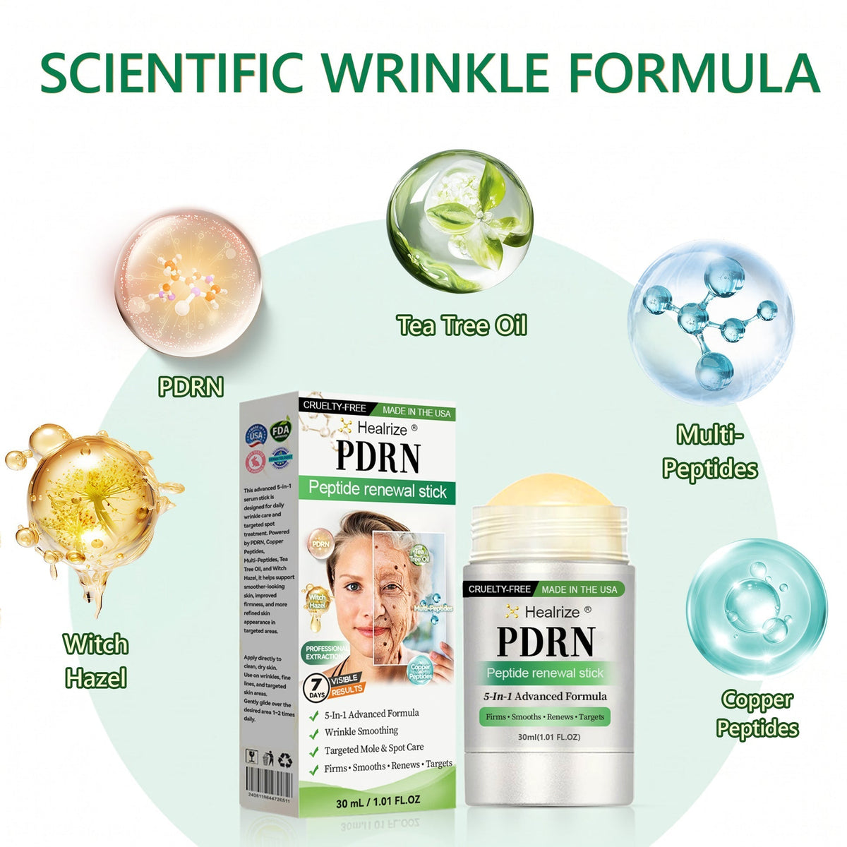 PDRN Anti‑Aging & Targeted Spot Care(👨‍⚕️Helps Smooth Wrinkles, Support Firmer‑Looking Skin, and Improve The Appearance Of Visible Spots in 7 days🕑)